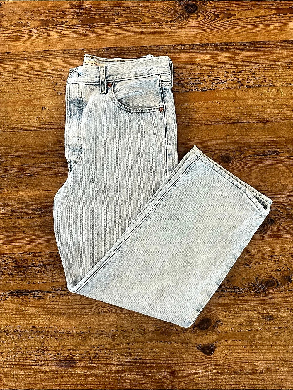 Levi's Light Wash Button Down Ribcage Straight Ankle Jeans Waist 31
